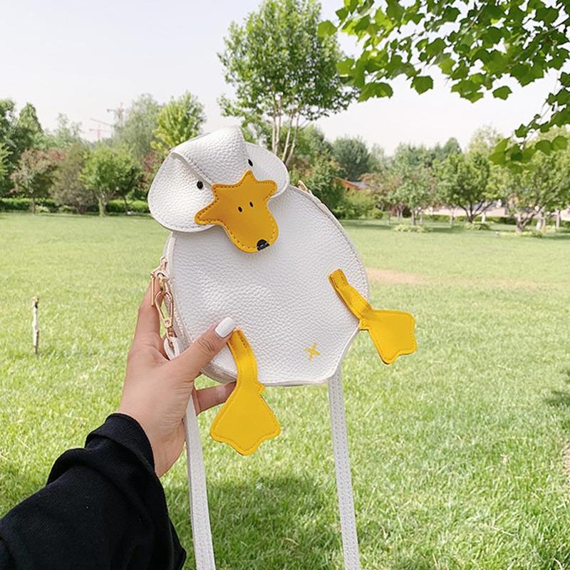 Cartoon Duck Design Women Satchel Bags Lady Crossbody Sling Bag Handbags Cute Crossbody Bag Lovely Tote Bag Purses