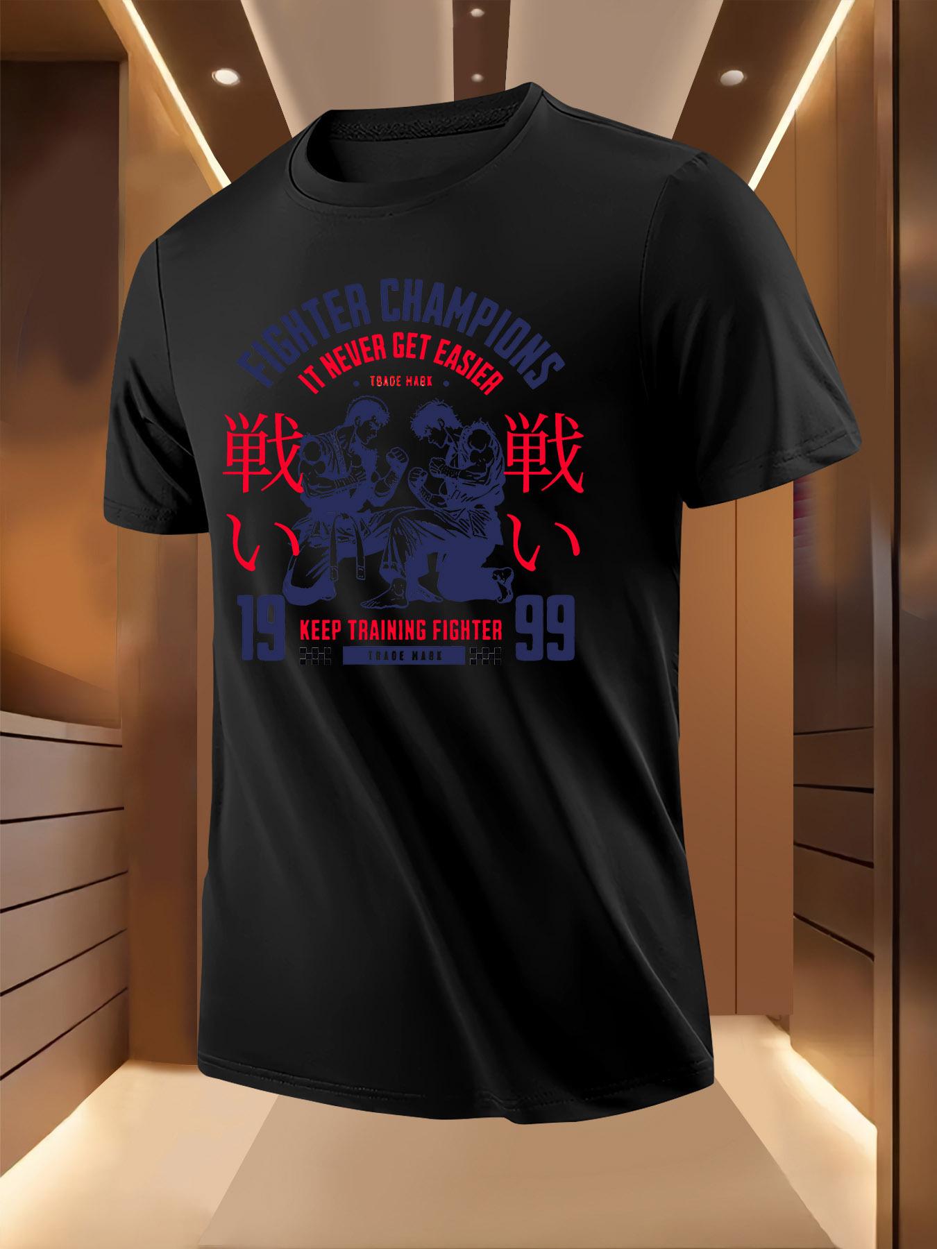 Fighter Champion Graphic Tshirt - Breathable Lightweight ... S