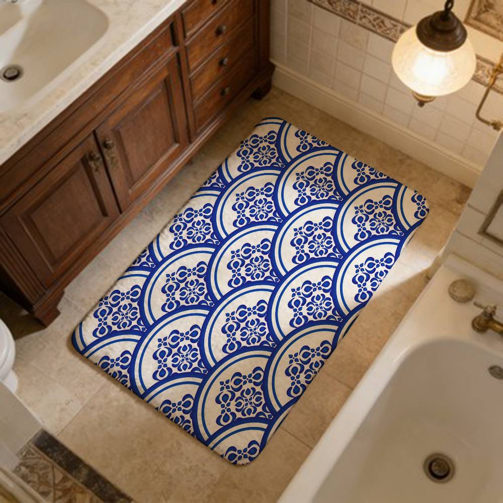 Porcelain Patterns Kitchen Mat Cheaper Anti-slip Modern Living Room Balcony Printed Modern Home Decor