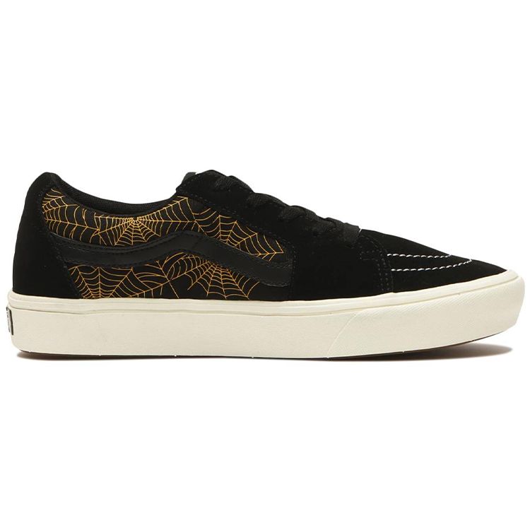 Vans Sk8 Comfycush Lightweight Breathable Low-Top Skate Shoes Unisex Sneakers Black Yellow VN0A4UVC4CT