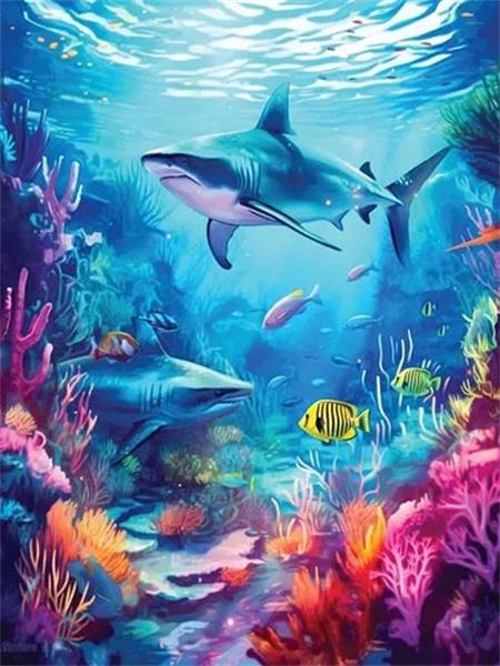 Volle Runde Diamant Malerei Kits Delphin Meeresschildkröte Home Decor Stickerei Mosaik Tier Wandkunst