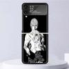 Anime Manga Death Note Ryuk Shockproof Hard Case For Samsung Galaxy Z Flip 4 3 5G Phone Cover Z Flip3 Flip4 Black Fundas Matte S