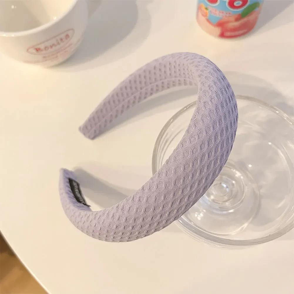 Korean Style Simple Temperament Hair Band for Women Elegant Wide Brimmed Fashion Hair Hoop for Girl Face Wash