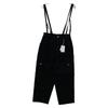 GALLARDAGALANTE Black Cotton Cargo Pants with Suspenders Bottoms 1 blackUsed