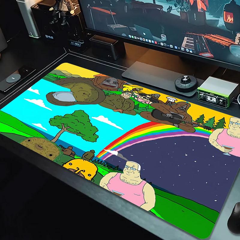 The Big Lez Show Large Size Mouse Pad Large Gaming Table Cushion Non-slip Laptop Tablet Big Mousepad XXL Mat Mini PC Playmat With Lock edge