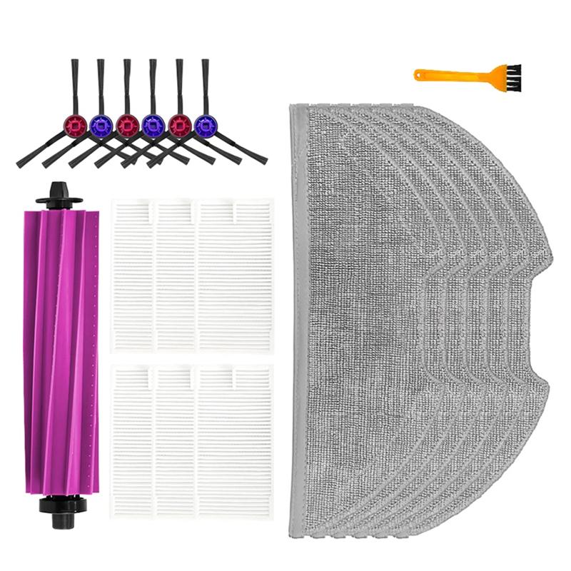

A65T-Replacement Accessories For Eureka E20 Plus Robot Vacuum Cleaner- Main Side Brush, HEPA Filter, Mop Pad Spare Parts