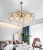 Nordic LED Luxury Crystal Chandeliers Lighting  Villa Large Lustre Pendant Lamp for Hotel Hall Art Decor Light Fixtures