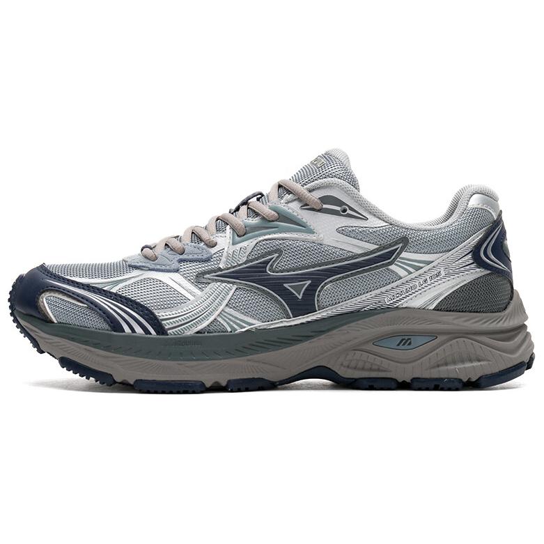 Mizuno LG 10S Comfortable Versatile Non-Slip Wear-Resistant Breathable Low-Top Running Shoes Unisex sneaker Blue Black D1GH2424-05