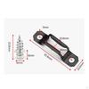 DoublePurpose Connector Black Metal ArchedHandle Screw Included