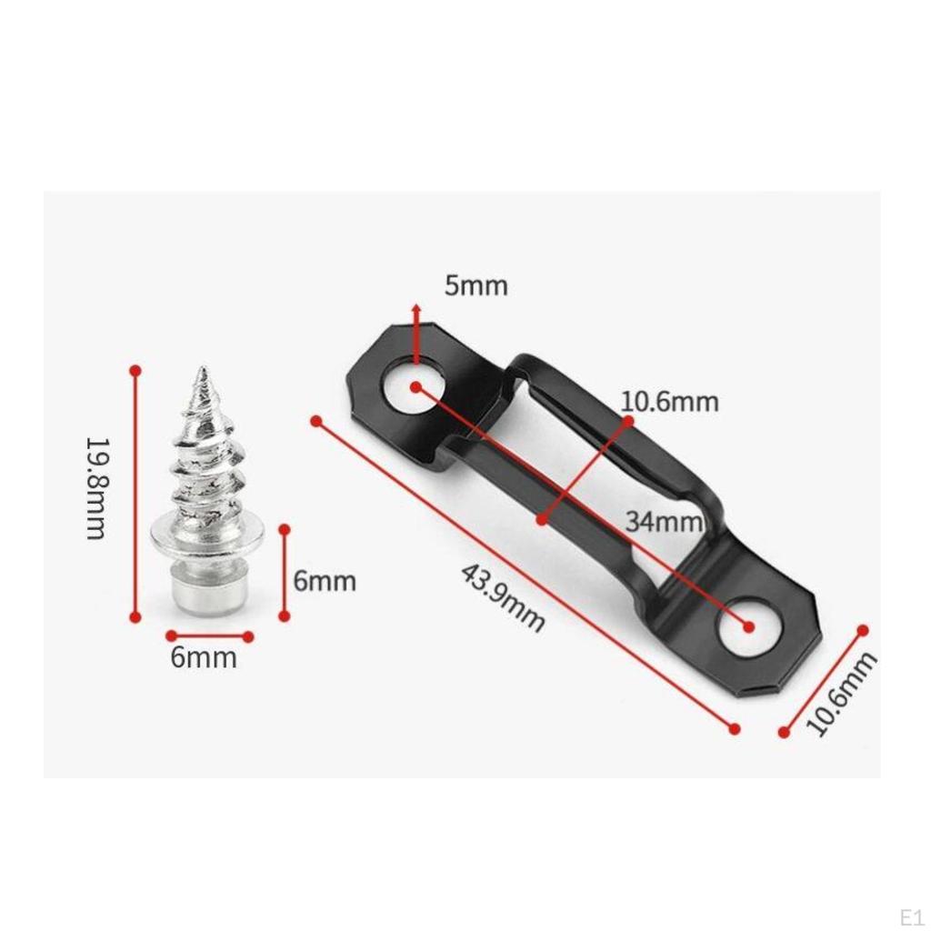 DoublePurpose Connector Black Metal ArchedHandle Screw Included