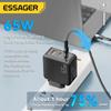 Essager PD65W GaN Charger 3 Ports Quick Charge 4.0 USB C Charger For iPhone 14 13 12 Pro Max For Xiaomi Samsung IPad Pro Charger