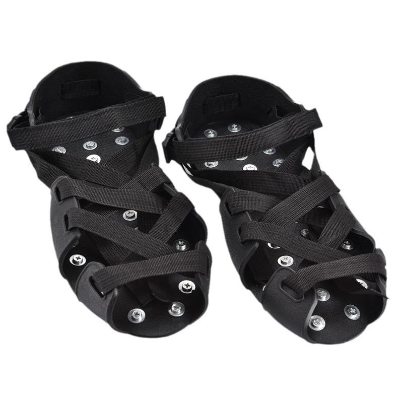 Professional Anti-slip Crampons with Spikes for Hiking, Ice Climbing, Fishing, and Snow - Outdoor Ice Grips Shoe Covers.