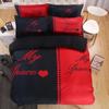 Big Boss Black N White His Her Valentine Bedding Collection Duvet Cover Pillow Case King Queen Size With Bed Linen Collection