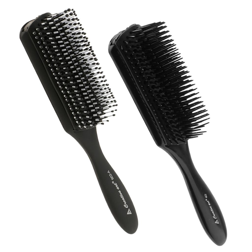 2pcs Adjustable Hair Brush Anti Hairdressing Hairbrush Styling Tool Scalp Massage