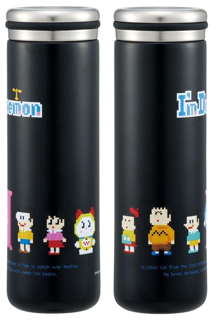 Skater Stainless Steel Mug Doraemon Dot Bottle, 450ml, Insulated, Double-Layered Vacuum-Sealed, Design, STX5-A