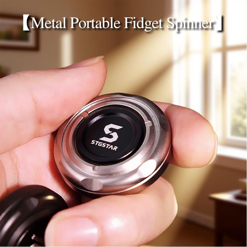 Magnetic Fidget Slider Premium Metal Ratchet Spinner Silent Push-Pull Edc Toy For Anxiety Relief & Focus Portable Stress Reducer