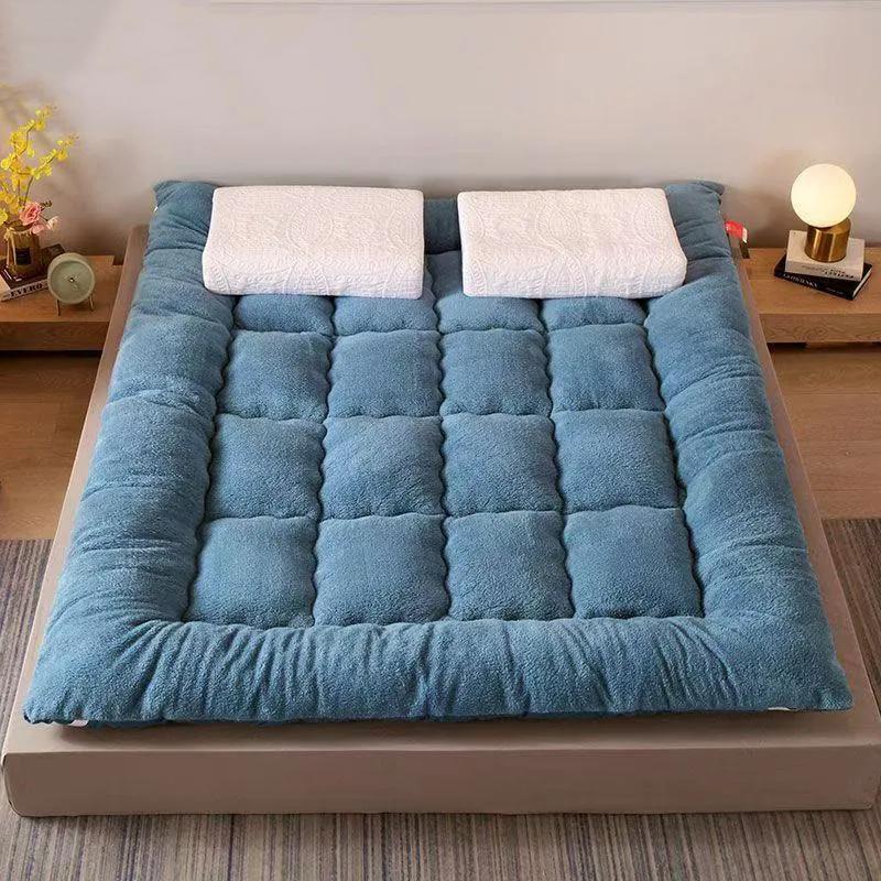WTEMPO Large Size Solid Color Simple Retro Foldable Mattress Home Hotel Cushions Soft Tatami Mats Thickened Student Dormitory Mattresses
