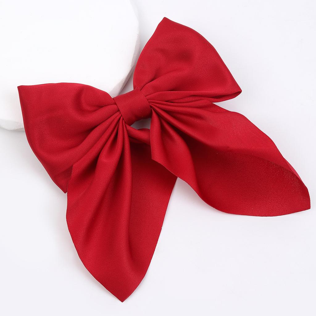 New Large Bows Hair Clip Solid Chiffon Hairpins for Girls Long Ribbon Hair Bow  Kids Barrettes Children Fashion Hair Accessories