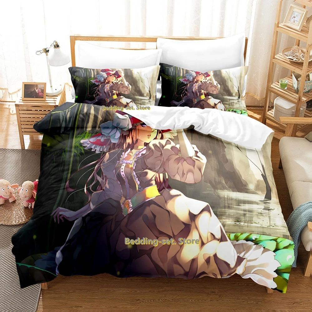 

Vocaloid Постельное белье Комплект односпальных двуспальных кроватей Queen King Size для взрослых и детей, пододеяльники, простыни с 3D-аниме 70x133cm 2pcs