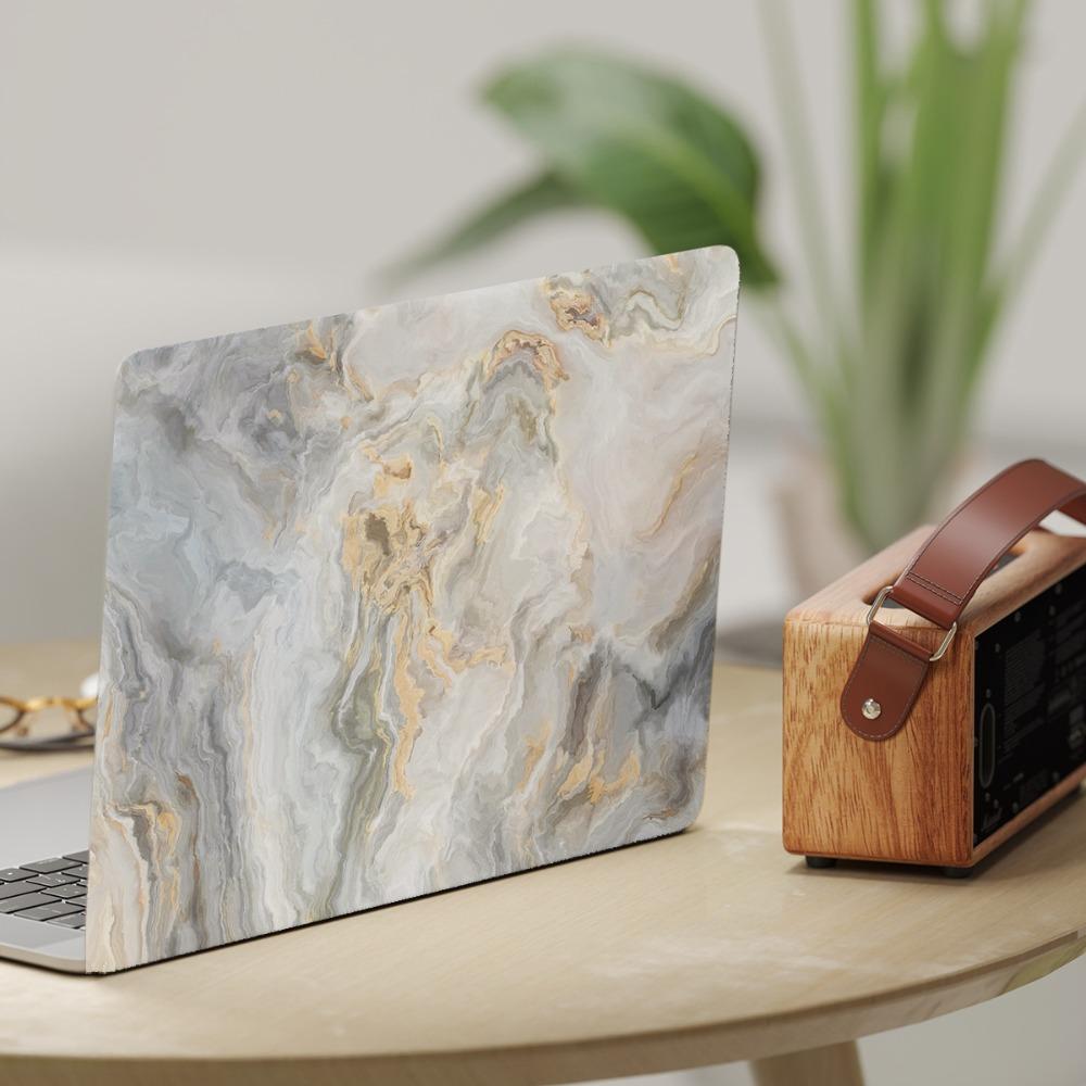 DIY A+C Side 15inch Laptop Stickers Skins Marbling Texture Waterproof Notebook Computer Cover Skin Scratch-proof PVC
