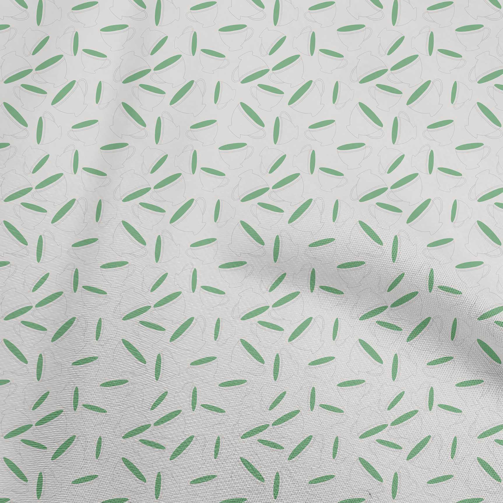 

oneOone Cotton Poplin Beige Fabric Utensils Cup Sewing Fabric By The Yard Printed Diy Clothing Sewing Supplies 42 Inch 42 Inch Wide - Viscose Chiffon кольору морської хвилі