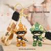 Aige Cartoon Camouflage Soldier Keychain