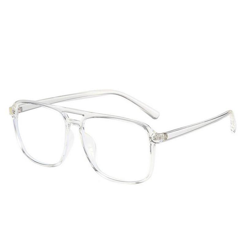 Big Frame Anti-Blue Light Square Finished Myopia Glasses Minus Lens Prescription Spectacle Diopter 0 -0.5 -0.75 -1.0 To -6.0
