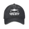 Drone Pilot for Quadcopter Men Women Baseball Caps FPV Racing Pilot Distressed Washed Hats Vintage Outdoor Travel Gift Sun Cap