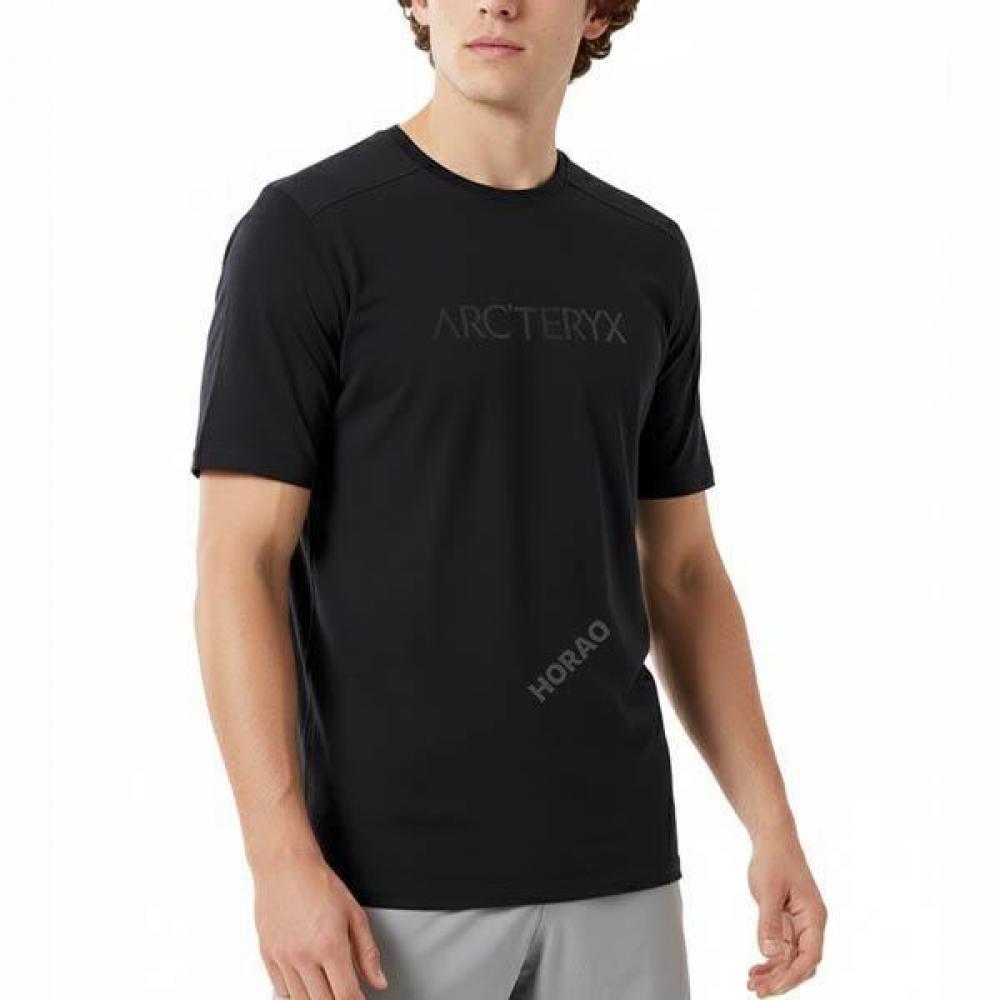 Arcteryx Merino Wool Akwrd Logo Ss Men Black Atpsm07733blk Black S (around 95)