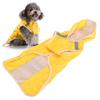 Dog Raincoat Waterproof Adjustable Lightweight Pet Rain Jacket with Safety Reflective StripeYellow S