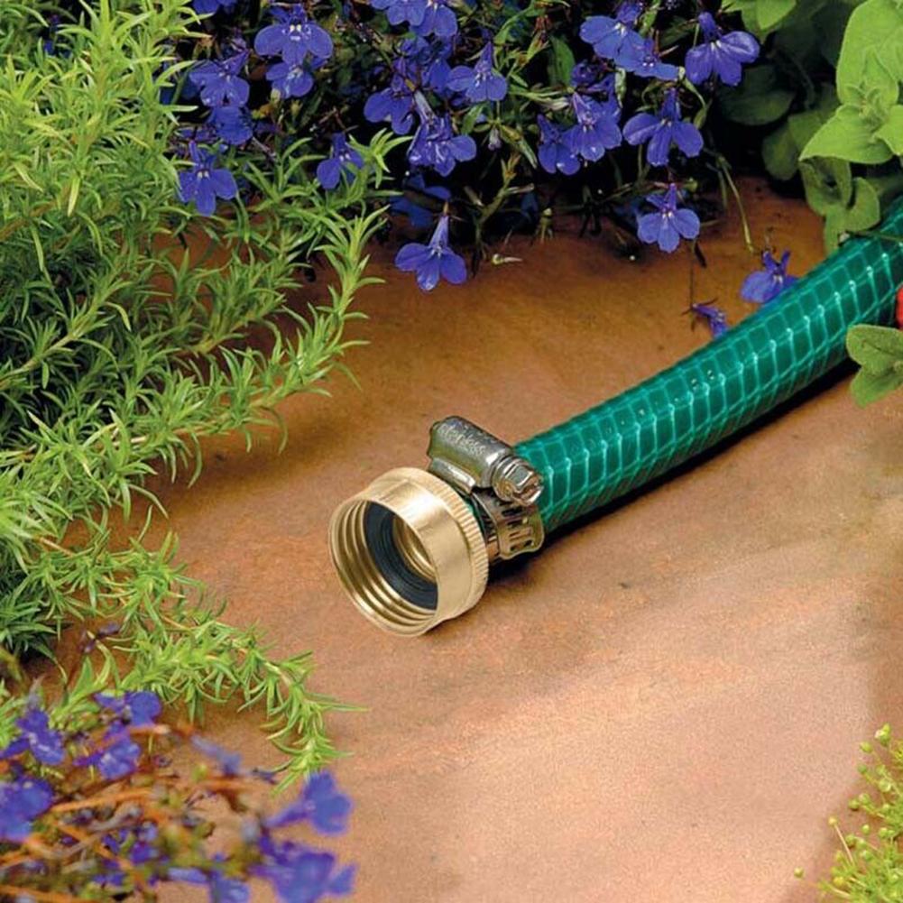 3/4 Inch Garden Hose Repair Mender Kit Hose Connector With Stainless Steel Clamp Connector Set Garden Watering Irrigation System