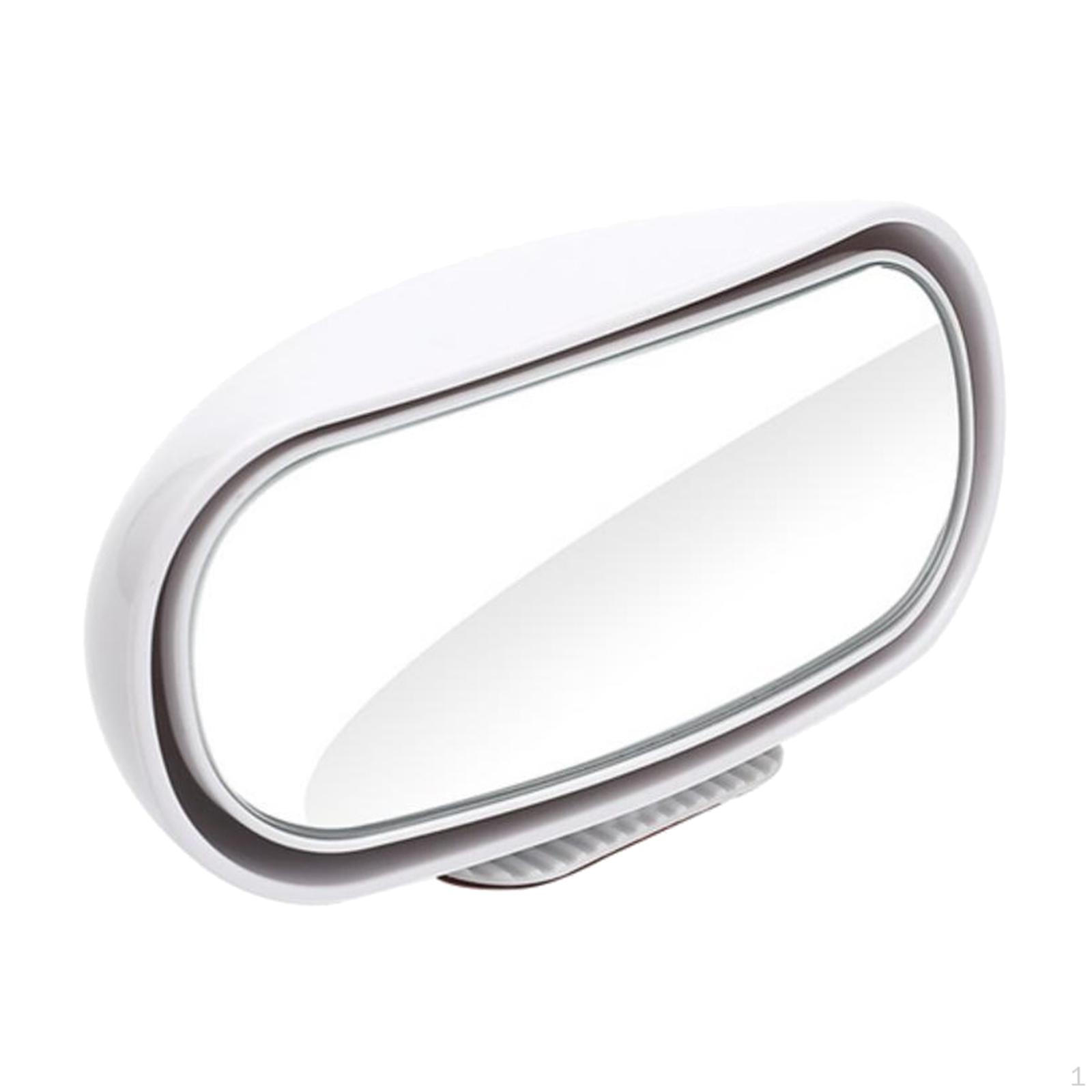 

60° Rear View Assist for Front and Wheels Rearview Angle Mirror Automotive Car Interior or blind spot mirror White