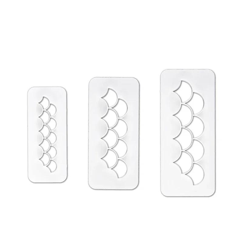 3PCS/Set Square Geometric Cutters Fondant Cookie Cake Mold Cutters Chocolate Molds Cake Decorating Cake Baking Tools Bakeware