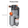 Spruzzatore a Schiuma per Auto Elettrica 2L Schiumatore Portatile Batteria Ricaricabile Cannone a Schiuma per Lavaggio Auto