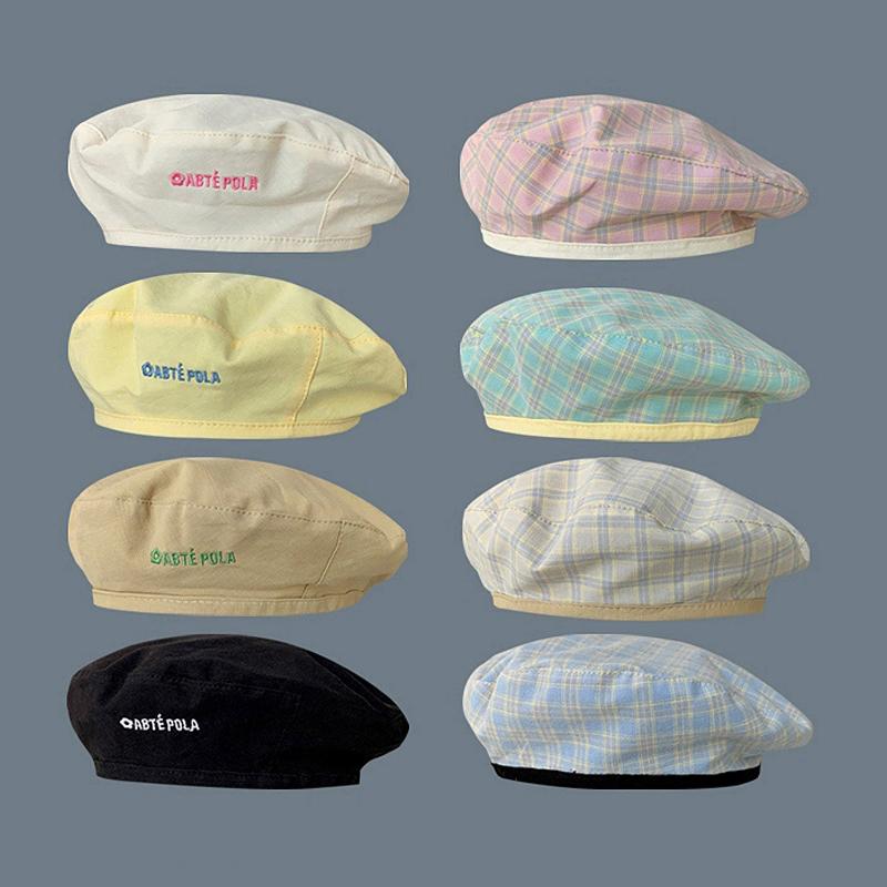 Beret Double Sided Japanese Spring Ladies Versatile Sweet And Cute Painter Hat