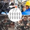 100/10x Hammer Drive Expansion Rivets Percussion Expansion Aluminum Nail Head Piercing Knock Type Small Tapping Screws Fasteners