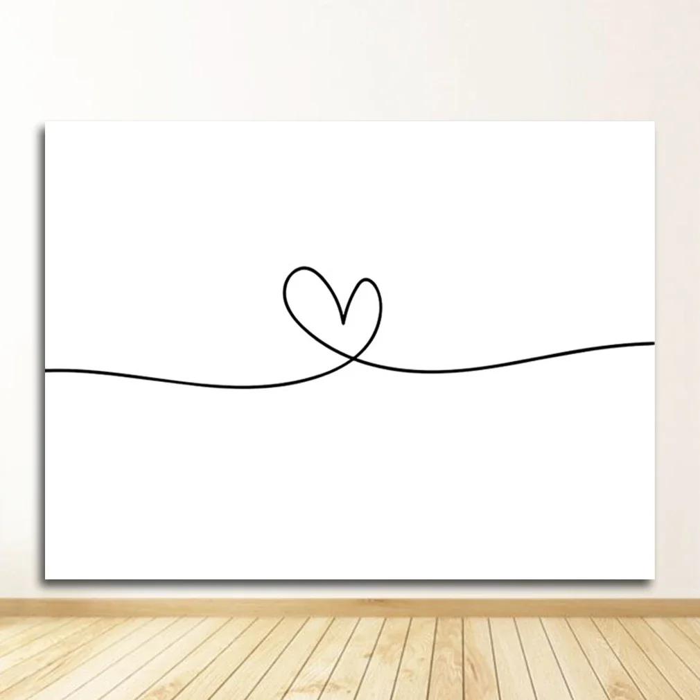 Poster Print Fashion Picture Couples Lovers Room Decor1 Black White Romantic Hand In Hand Canvas Painting Love Quotes Wall Art