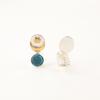Apatite Gemstone 925 Sterling Silver Jewelry Stud Earrings 0.8" Gift For Mother EE-141-9