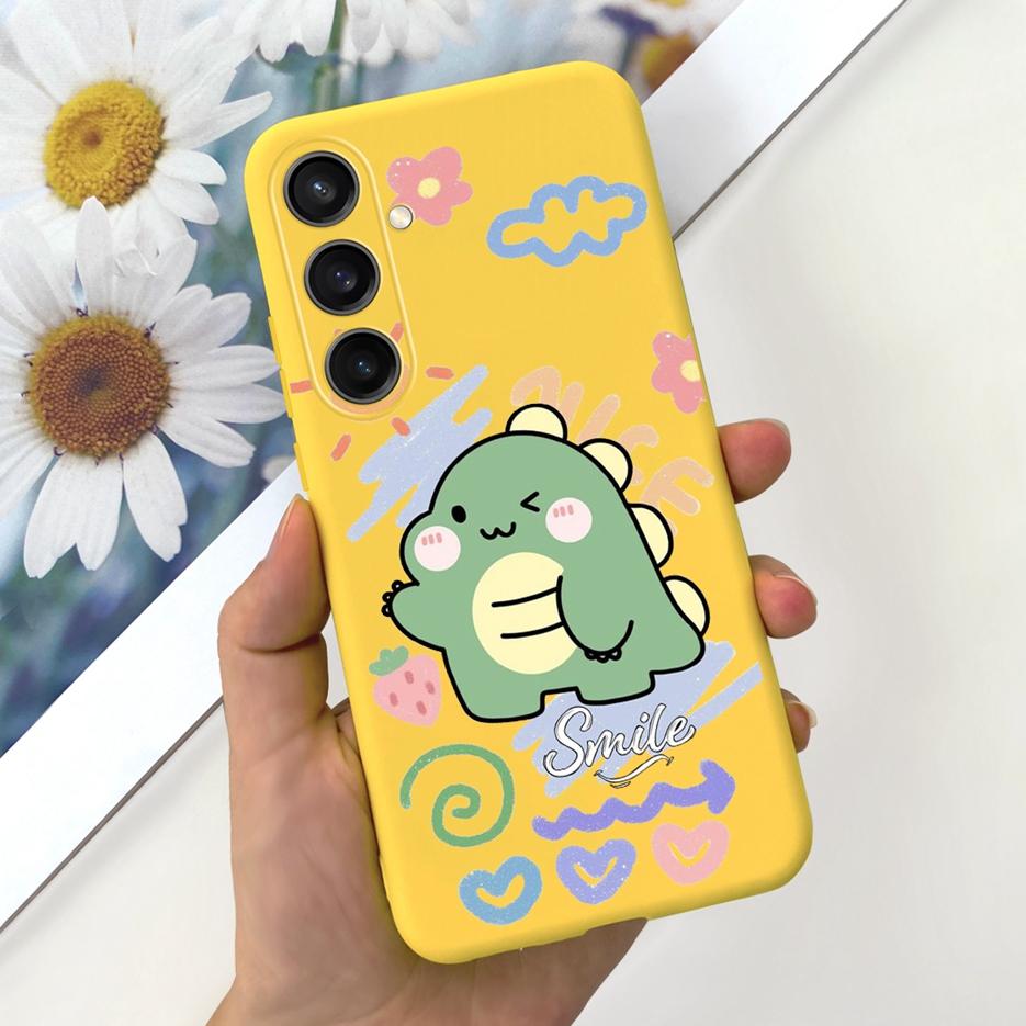 For Samsung Galaxy S23 FE Case Cute Dinosaur Cartoon Cover Soft TPU Phone Case For Samsung S 23 Plus Galaxy S23 Utra S23+ Bumper
