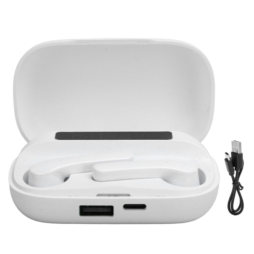 TWS Kabelloses Bluetooth Headset Bluetooth 5.0 Touch-Steuerung Digitales Sport-Stereo-HeadsetWeiß V20