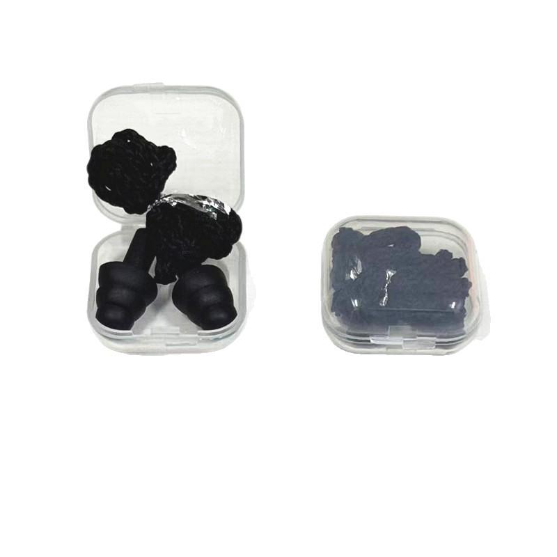 Corded Silicone Earplugs for Noise Reduction, Adult Soundproof TPE with Christmas Tree Design