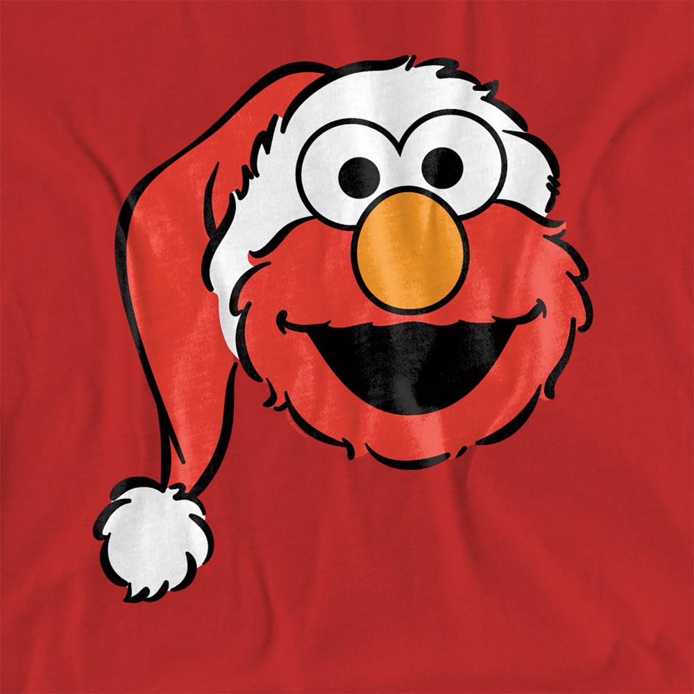 Sesame Street Womens/Ladies Elmo Santa Hat Christmas T-Shirt