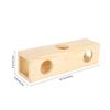 Hamster Tunnel Wood Tube House Extension Small Pets Training Playing Exercise ToySmall Straight