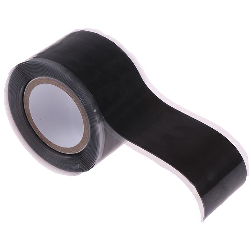 2.5Cm*1.5M Black Waterproof Tape Powerful Strong Rubber Seal Repair Tape