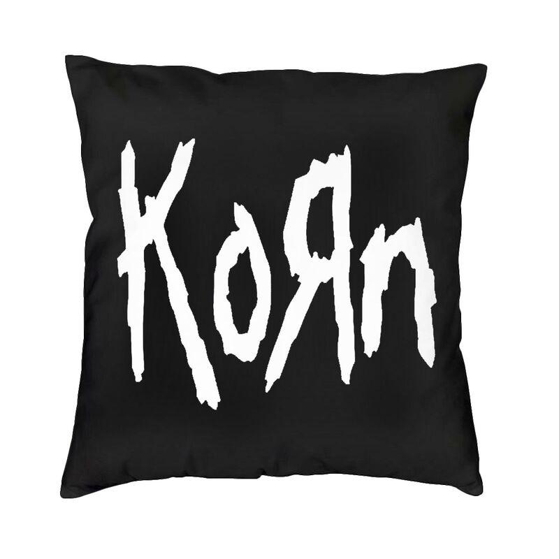 

Korns Logo And Symbol Cushion Cover Two Side Print Rock Band Floor Pillow Case for Living Room Fashion Pillowcase Decoration 30x30cm 12x12in