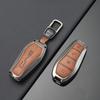 Metal Leather Car Key Case Protection Cover for BYD Song Plus Atto 3 Seal U QIN DMI Han EV Dolphin Yuan Pro Tang Car Accessories