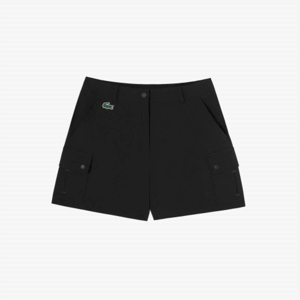 

LACOSTE Женские брюки-бермуды с карманами для гольфа [черный]