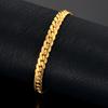 Punk 4/6mm Flat Snake Chain Link Bracelet Gold Color Stainless Steel Hand Chain Bracelet for Women Men Fashion Jewelry Gift 2025
