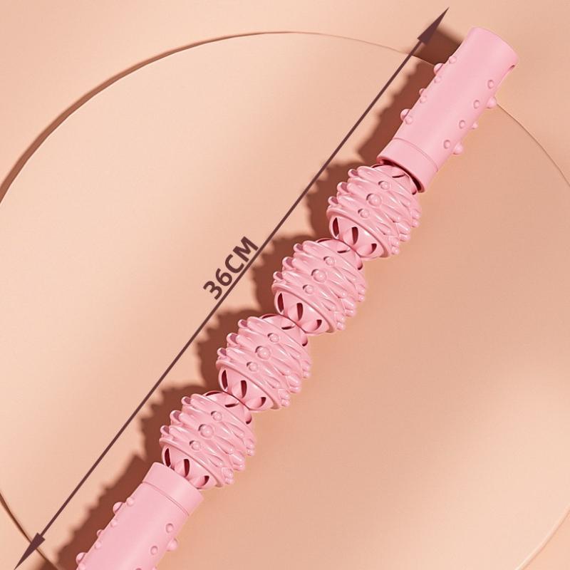Gear Massage Stick Yoga Deep Muscle Relaxation Massage Shaft Personal Training Fascia Roller Plastic Roller Stick Shaft Fitness
