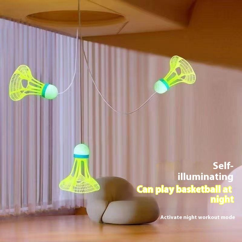 Badminton Trainers Stretch Professional Badminton Machine Robot Racket Training Sport Self-Study Practice Training Accessory